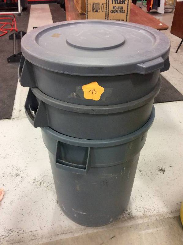 lot 73 image: 3 large trash bins