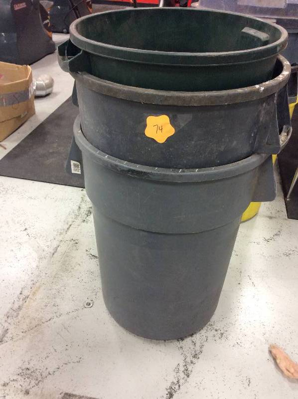 lot 74 image: 3 large trash bins