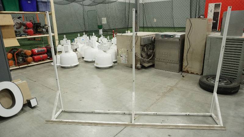 lot 64 image: large metal shelf wall mount