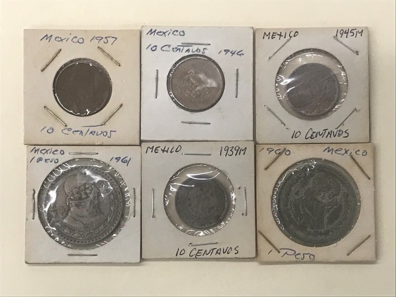 Mexico Silver Pesos 1960 & 1961 Plu...