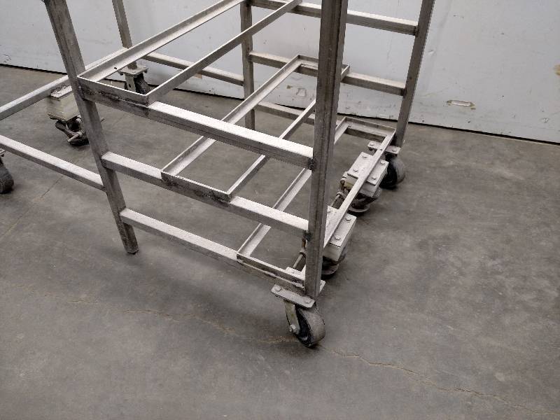 Stainless Steel Rolling Stairs, (3)...