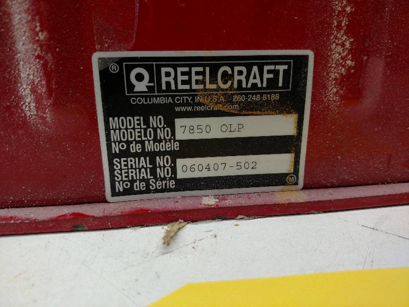 Reelcraft Model 7850OLP Water Hose ...