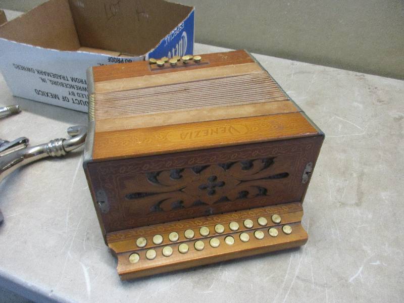 Accordian and antiques