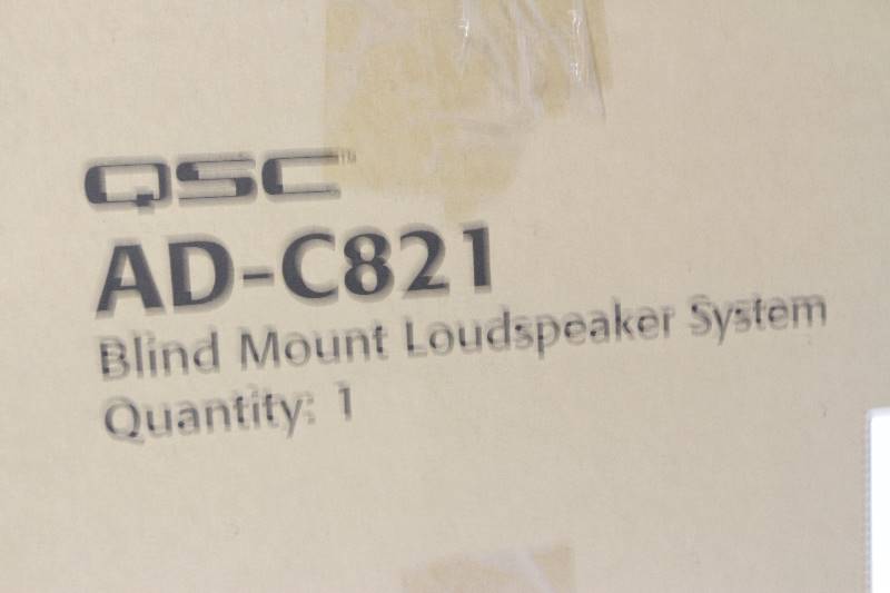 lot 37 image: New QSC AD-C821 Blind Mount Pro Audio Loudspeaker System