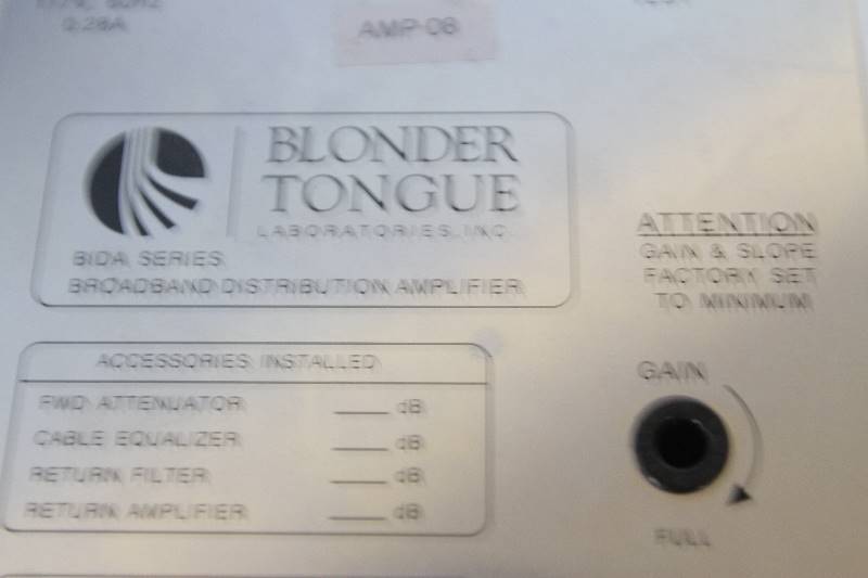 lot 40 image: Blonder Tongue BIDA Series Broadband Distribution Amplifier