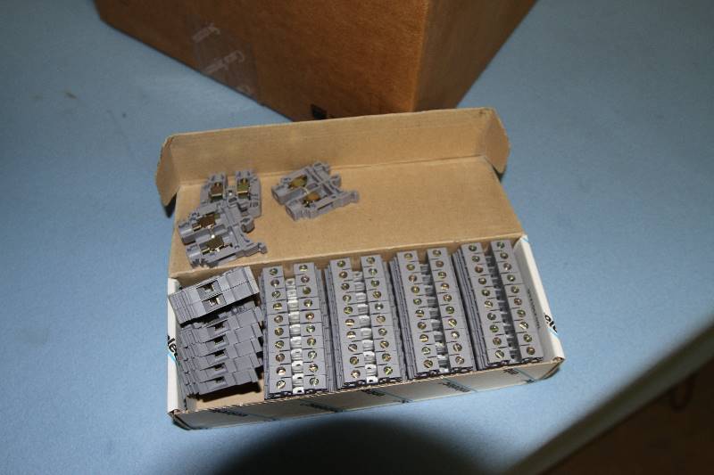lot 89 image: New in Boxes  Huge Lot of Entrelec Screw Clamp Terminal Blocks
