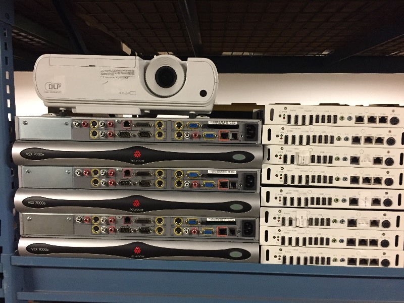 lot 83 image: Huge Lot of Professional Videoconferencing Codecs, Digital Signage Computers, Projectors, Cameras and More