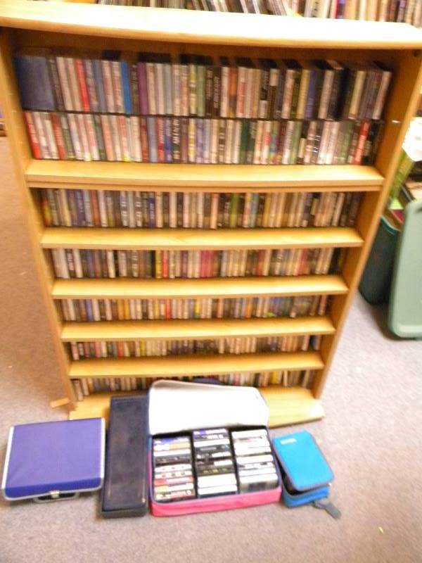 lot 44 image: Huge Lot of Cassette Tapes With Shelving