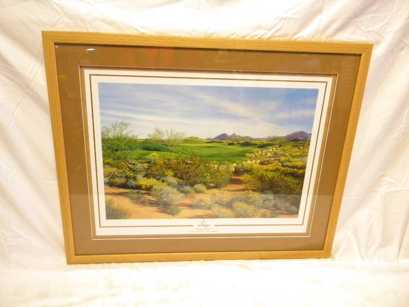 lot 68 image: Desert Burn Grayhawk Print Retail $265