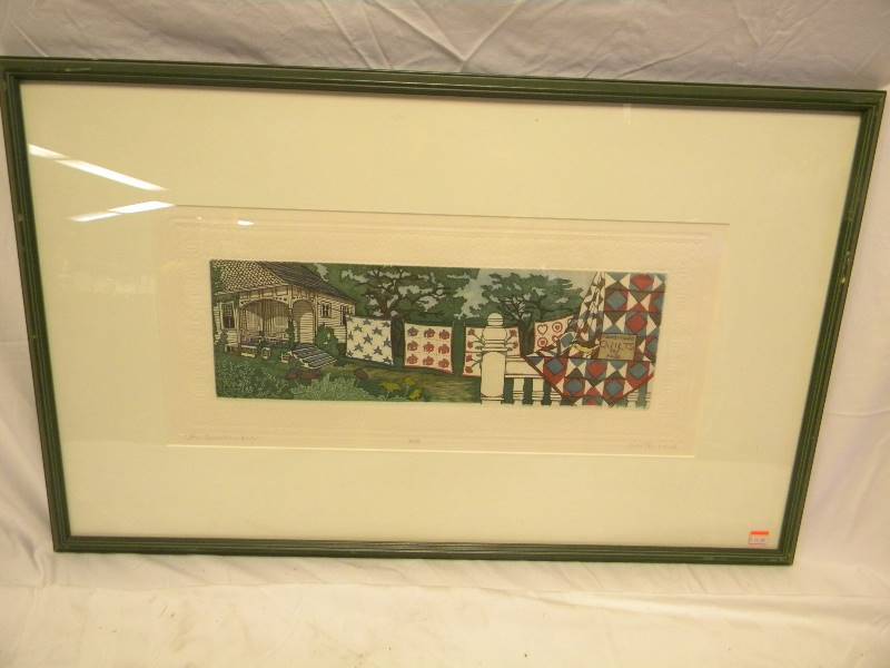lot 69 image: Judith Hall The Quilt Maker Print