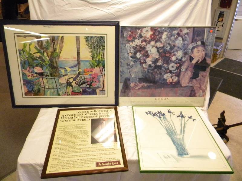 lot 129 image: Framed Art Lot