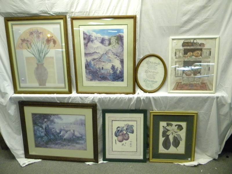 lot 168 image: Framed Art Lot