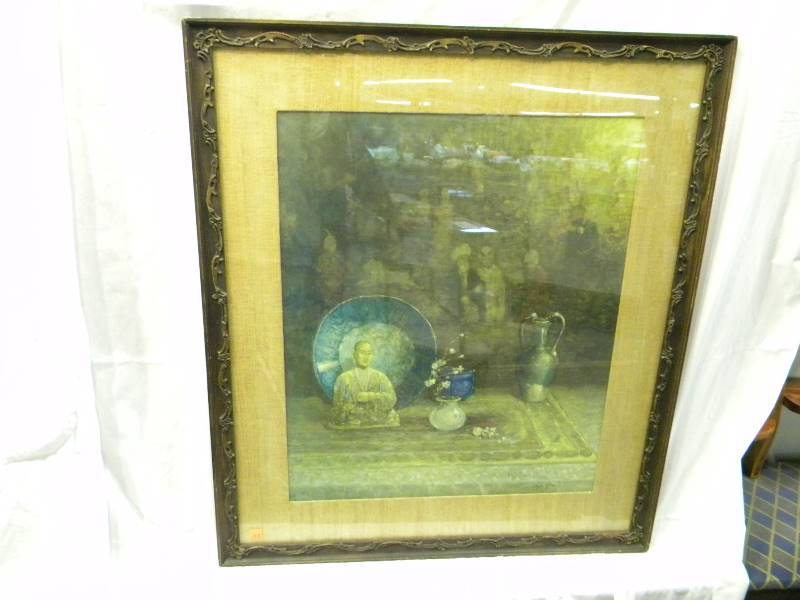 lot 170 image: Paul King Framed Art With Vintage Frame