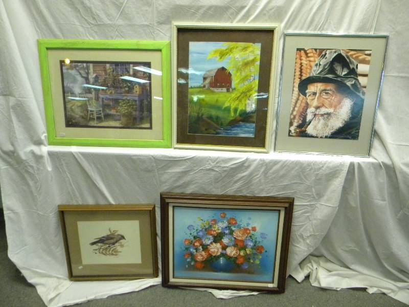 lot 171 image: Framed Art Lot