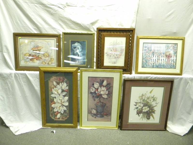 lot 186 image: Framed Art Lot