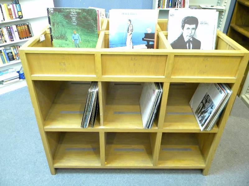 lot 211 image: Wood Record Display Case