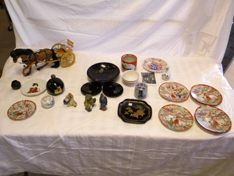 lot 235 image: Asian Decor And Dishware Lot