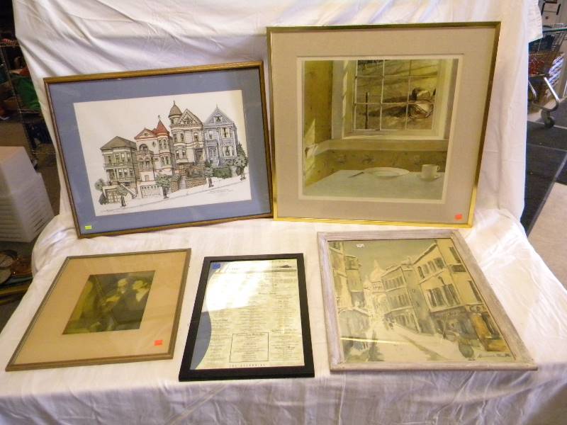 lot 248 image: Framed Art Lot
