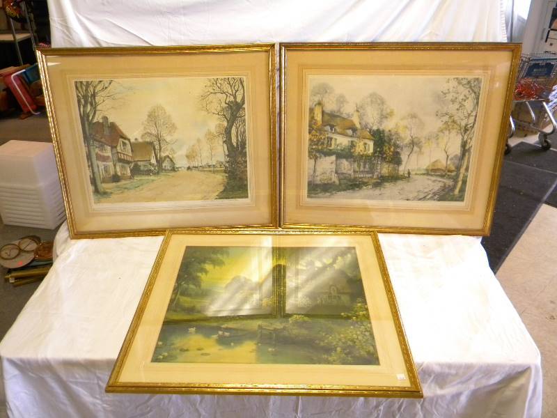 lot 249 image: Framed Art Lot