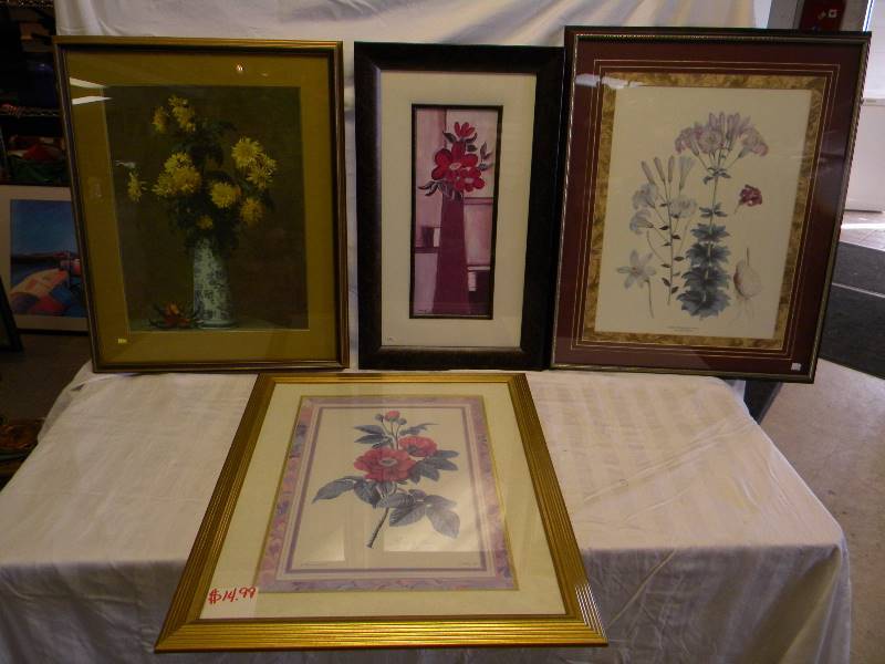 lot 348 image: Framed Art Lot