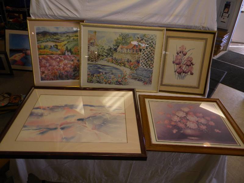 lot 349 image: Framed Art Lot