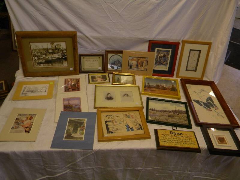 lot 356 image: Large Lot Of Framed Art
