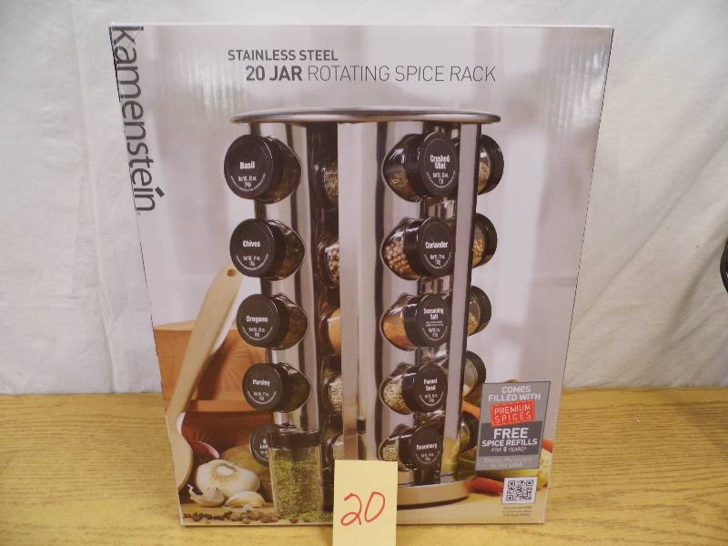lot 20 image: Kamenstein Revolving Spice Rack