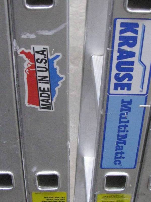 lot 45 image: Krause Aluminum Folding Ladder