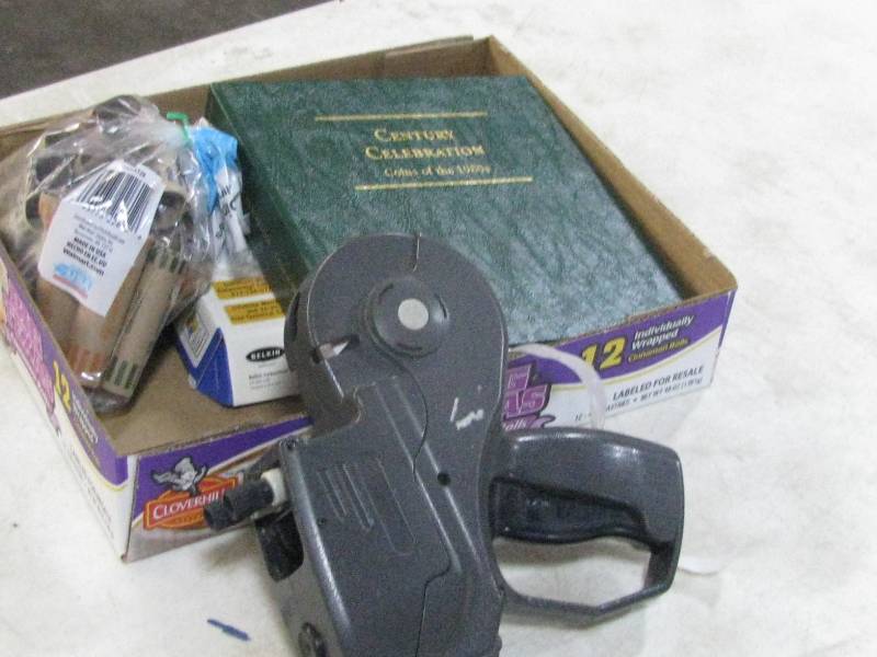 lot 59 image: Coin Book-coin Sleaves-Price Gun