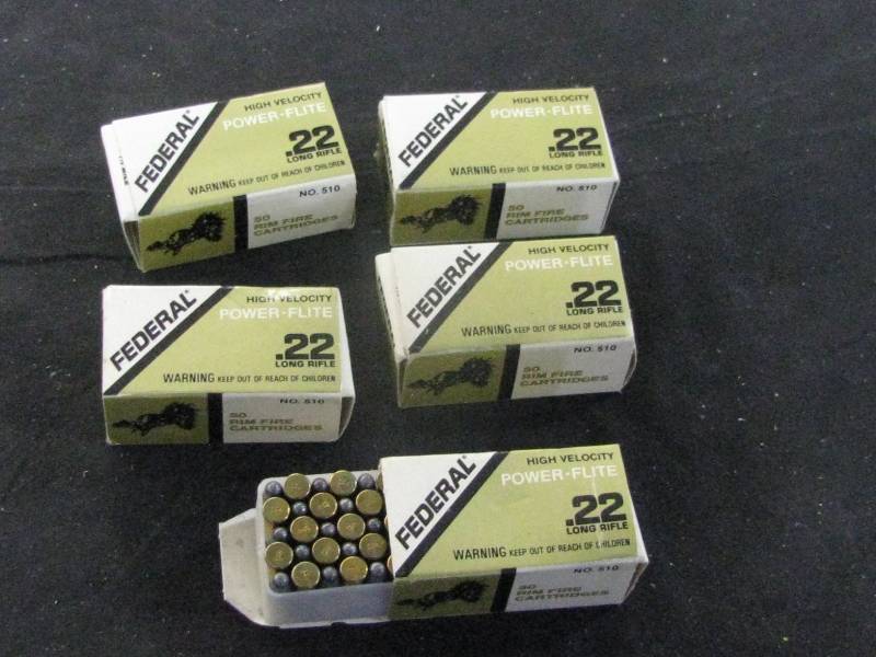 lot 12 image: Federal 22 Long Rifle Ammo