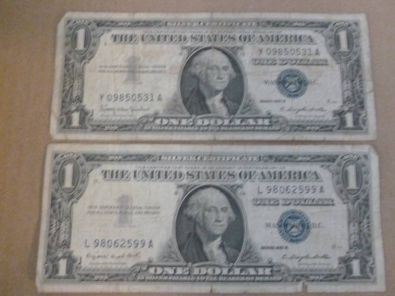 lot 77 image: U.S Silver Certificates