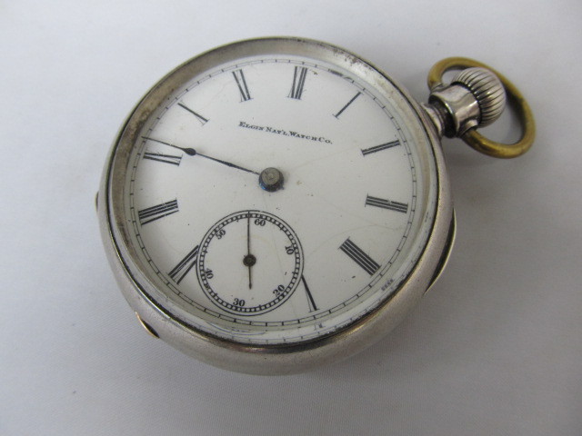 Antique Coin Silver ELGIN Pocket Watch
