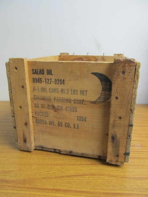 Orig Vintage Military K Ration Crate