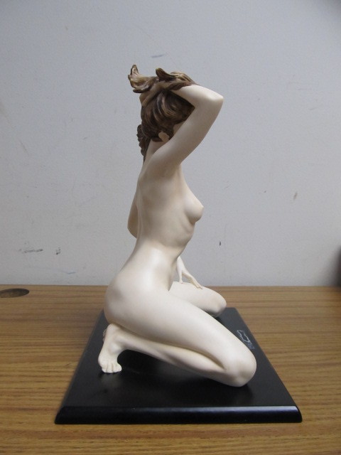 Signed Figural Woman Sculpture&nbsp