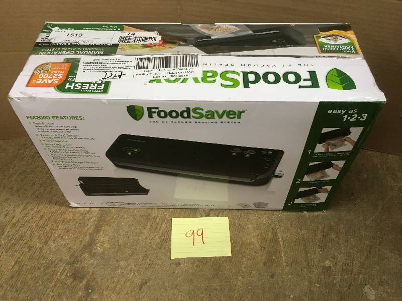 lot 99 image: The FoodSaver Fm2000 Vacuum Sealing System