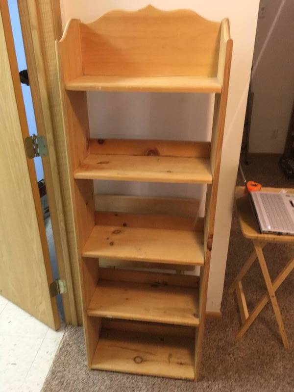 Unfinished Pine Bookshelf St Croix Falls Moving Sale K Bid