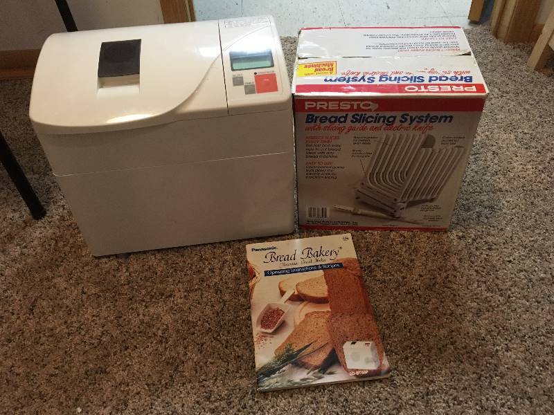 lot 89 image: Panasonic Bread Maker & Presto Bread Slicing System