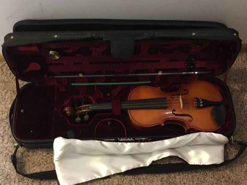 lot 95 image: Violin, Bow, Case, Music