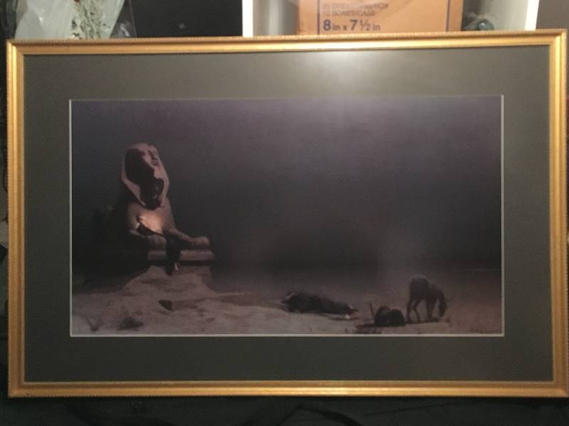 lot 146 image: Egyptian Sphinx Framed Print