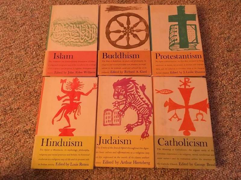 lot 186 image: Great Religions of Modern Man Books - Set of 6
