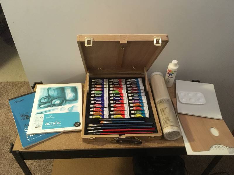 lot 4 image: Artist Set, Brushes, Paints, More