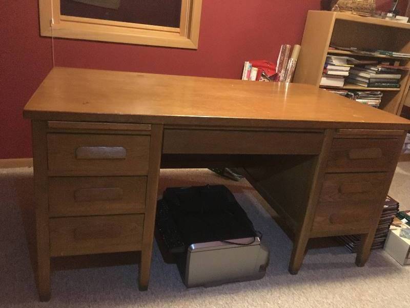lot 217 image: Executive Wood Desk