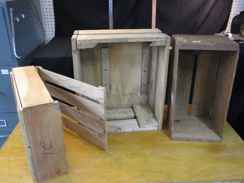 lot 5 image: Old Wood Boxes