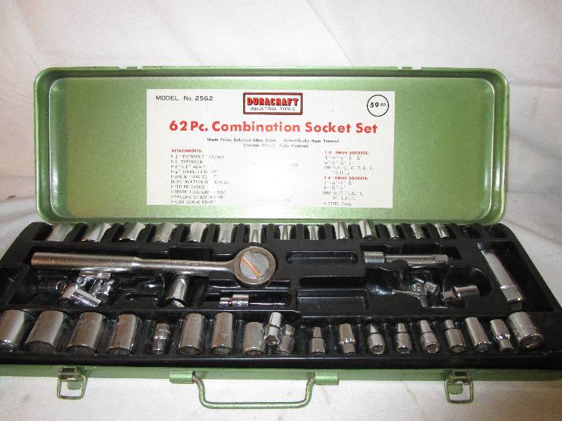 lot 24 image: 49 piece socket sets few pieces missing