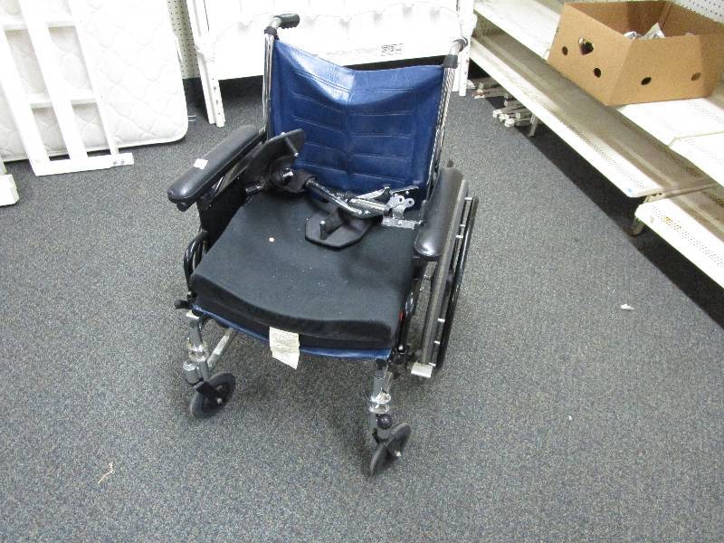 lot 75 image: Wheel Chair Collapsible with Foot Rests