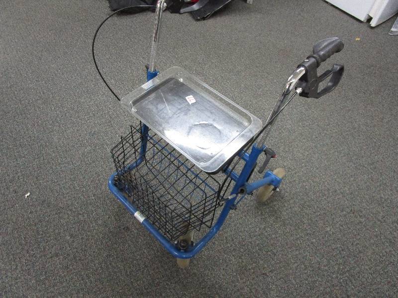 lot 77 image: Walker with Tray and Basket