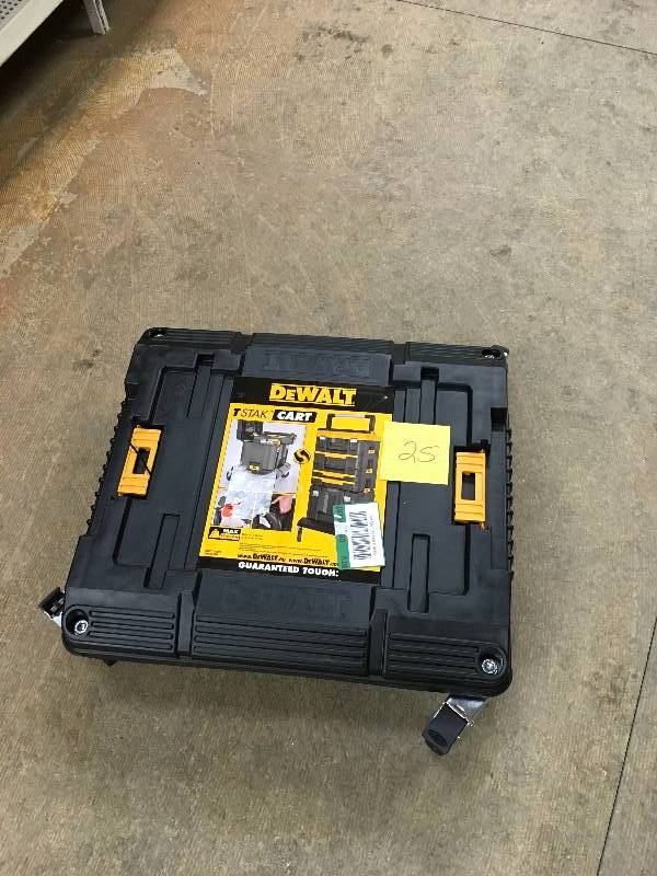 lot 25 image: Dewalt TSTAK 17 in. Cart Storage System not used