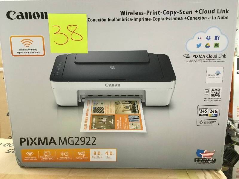lot 38 image: Canon PIXMA MG2922 not used