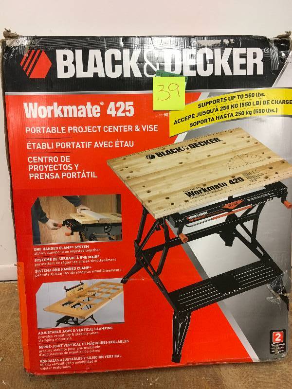 lot 39 image: Black and Decker Workmate 425 not used