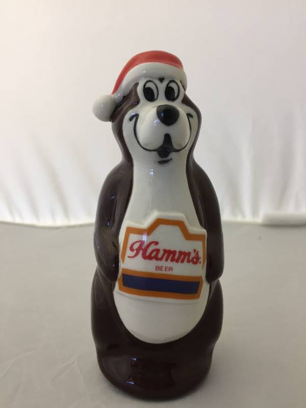 lot 7 image: Hamms Beer Bear Santa Hat